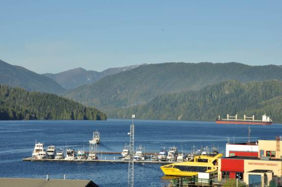 Orla de Prince Rupert, na British columbia, oeste do Canadá